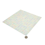 Ashy White Square Glass Pool Tile