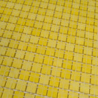 Bright Yellow Squares Glass Pool Tile | Tile Club