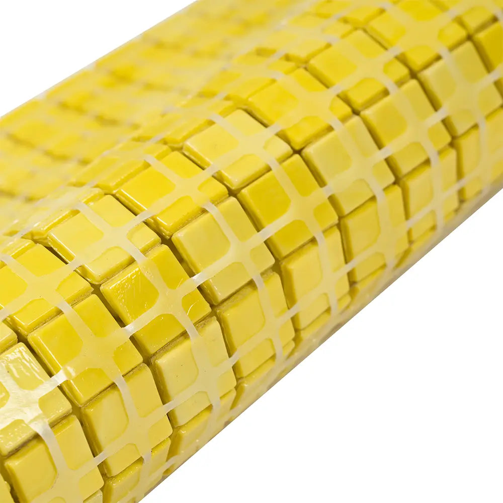 Bright Yellow Squares Glass Pool Tile | Tile Club
