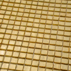 Foiled Classic Gold Squares Glass Tile | Tile Club