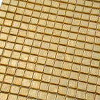 Foiled Classic Gold Squares Glass Tile | Tile Club