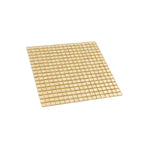 Foiled Classic Gold Squares Glass Tile | Tile Club