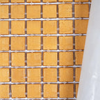 Foiled Yellow Gold Squares Glass Tile | Tile Club