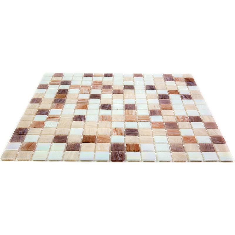 Brown Ombre Squares Glass Tile | Tile Club