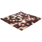 Brown Ombre Squares Glass Tile | Tile Club
