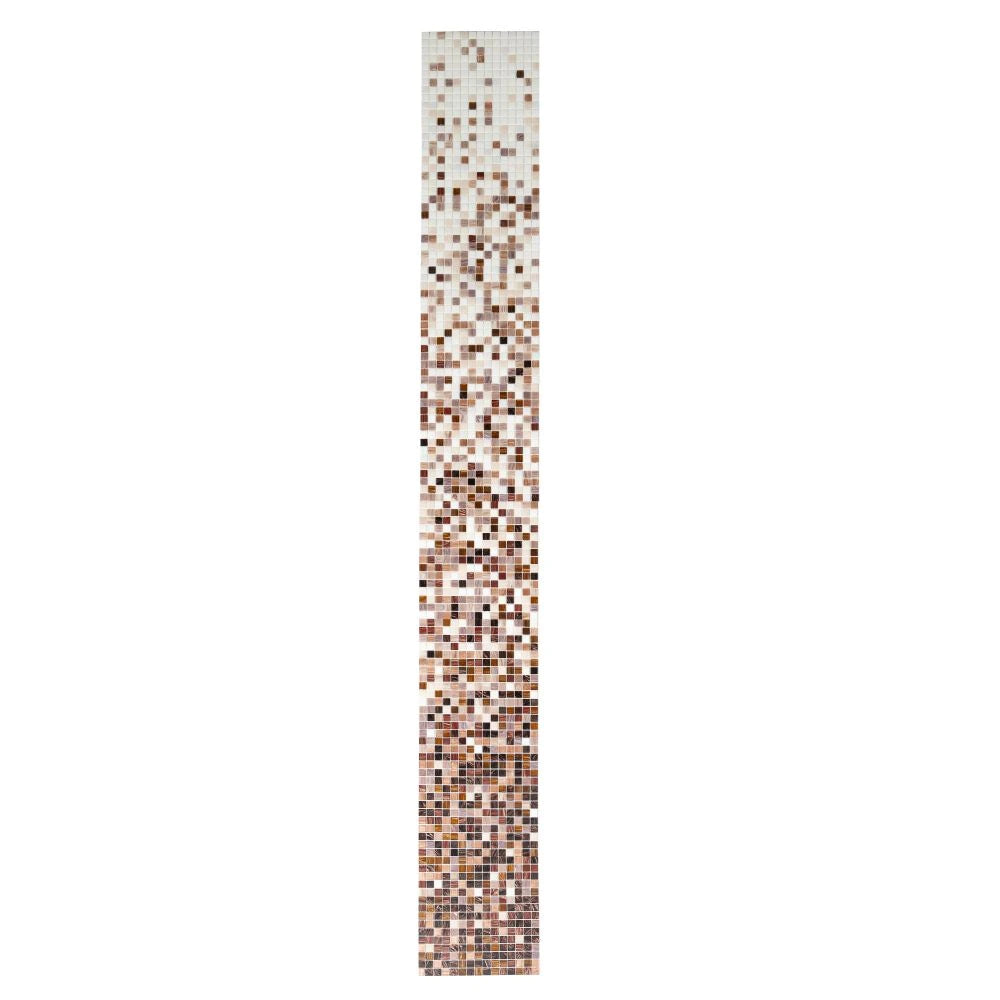 Brown Ombre Squares Glass Tile