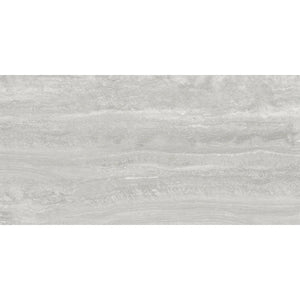 Novato Grigio 12x24 Travertine Porcelain Tile Sample | Tile Club