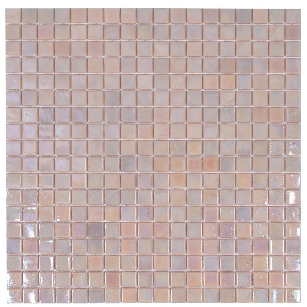 Peach Sunrise Glass Squares Tile | Tile Club