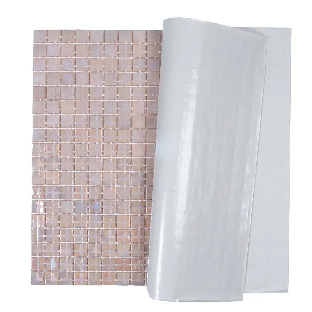 Peach Sunrise Glass Squares Tile | Tile Club