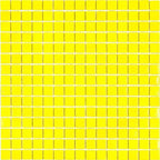 Neon Yellow Glossy Squares Glass Pool Tile