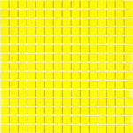 Neon Yellow Squares Glass Pool Tile Sample