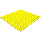 Neon Yellow Squares Glass Pool Tile | Tile Club
