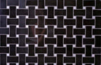 Nero Marquina Basket Weave With White Dot Marble Mosaic Tile