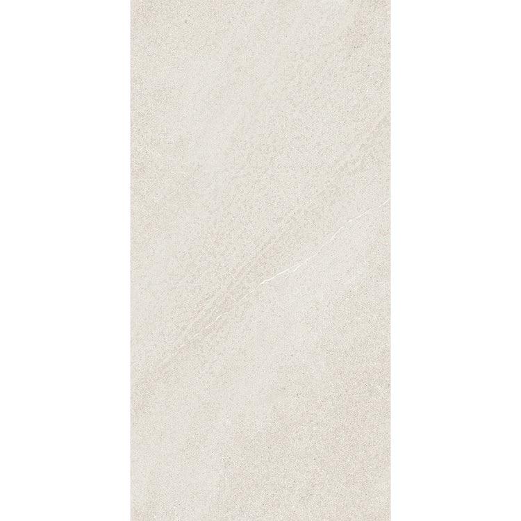 Newport White Concrete Look Porcelain Tile 12x24 | Tile Club