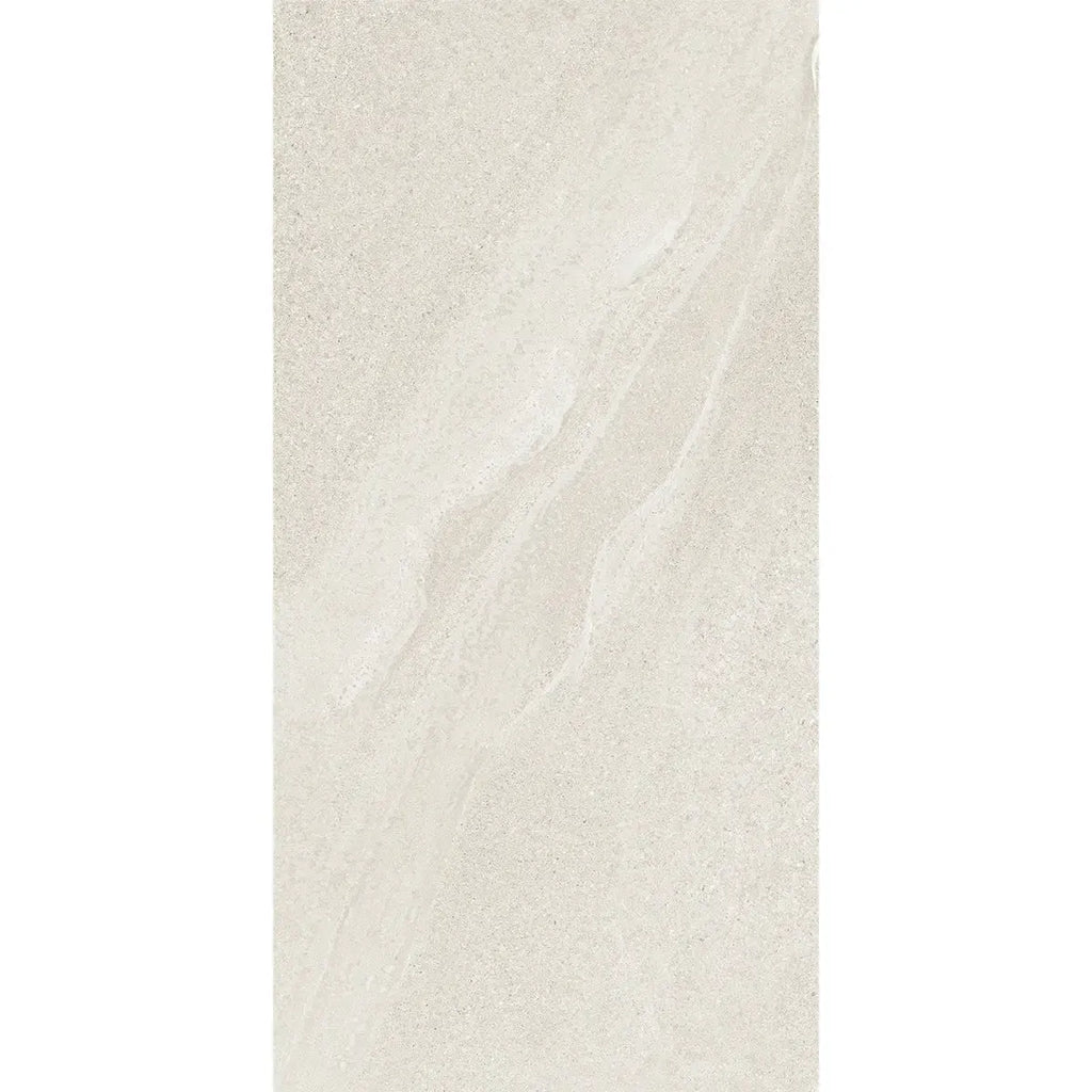 Newport White Concrete Look Porcelain Tile 12x24 | Tile Club