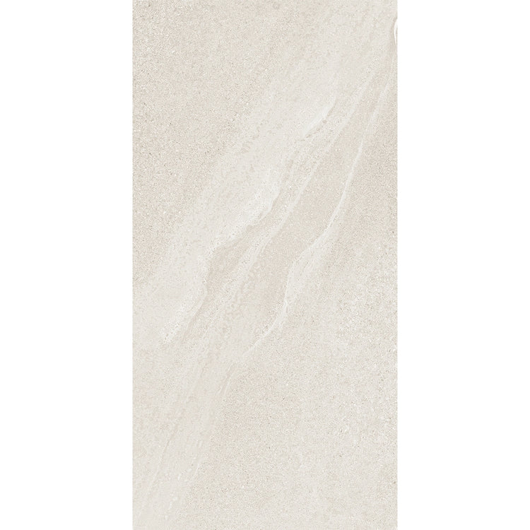 Newport White Concrete Look Porcelain Tile 12x24 | Tile Club