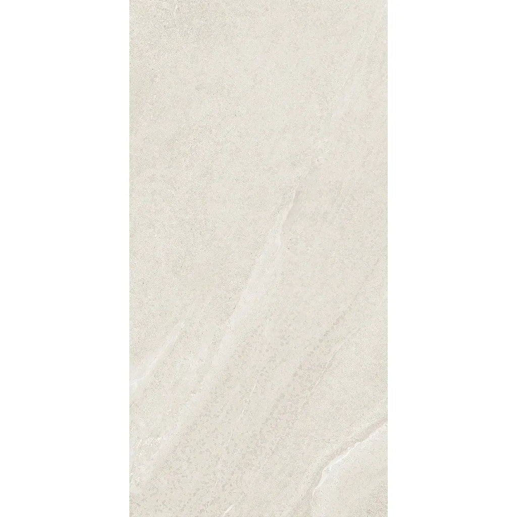 Newport White Concrete Look Porcelain Tile 12x24 | Tile Club