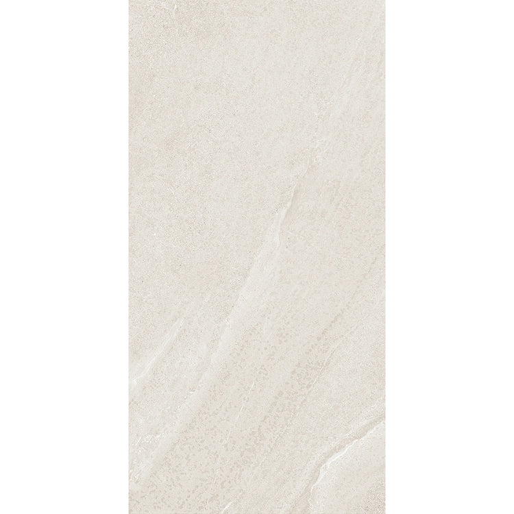 Newport White Concrete Look Porcelain Tile 12x24 | Tile Club