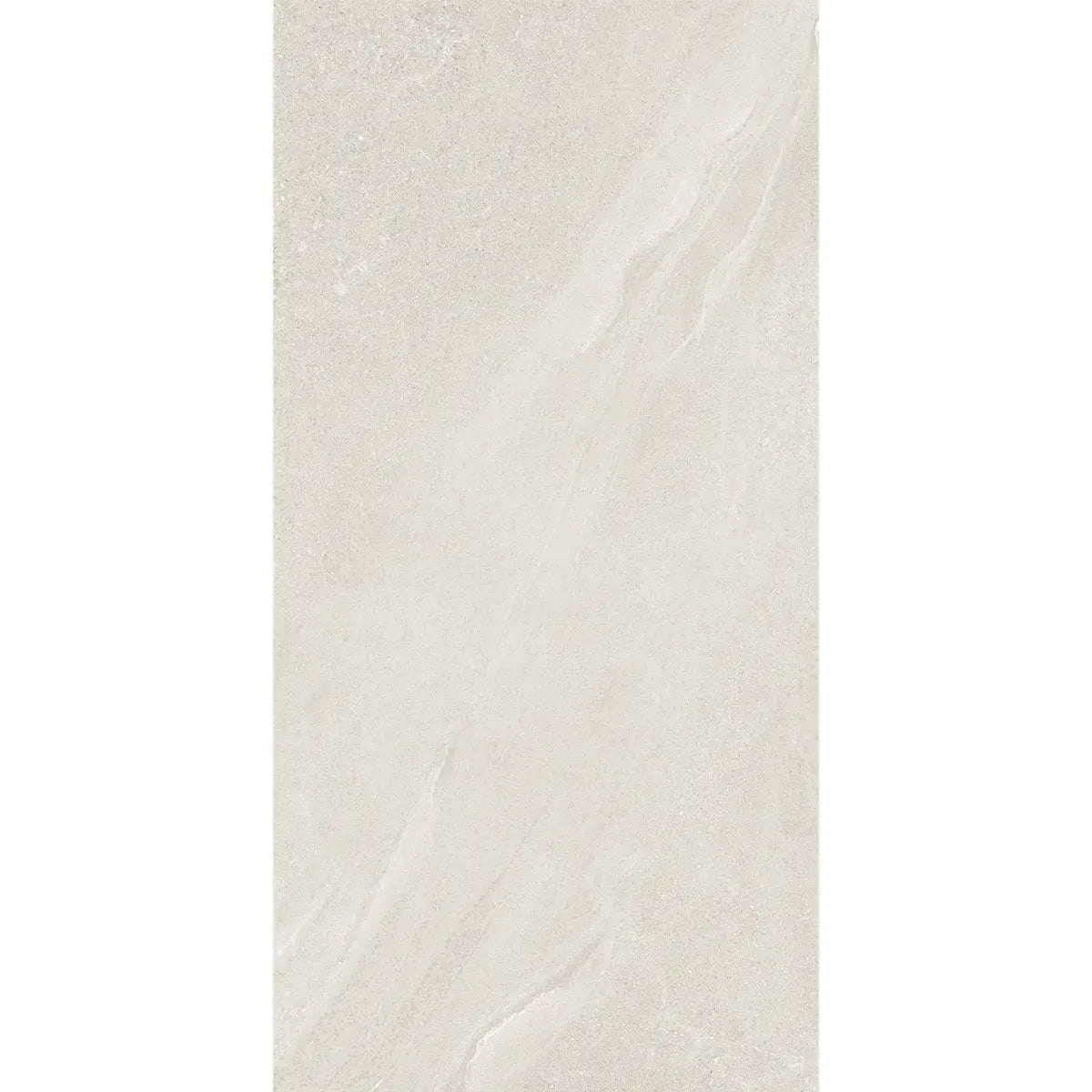 Newport White Concrete Look Porcelain Tile 24x48 | Tile Club