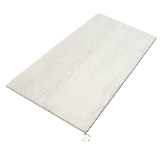 Novato Bianco 12x24 Travertine Porcelain Tile | Tile Club