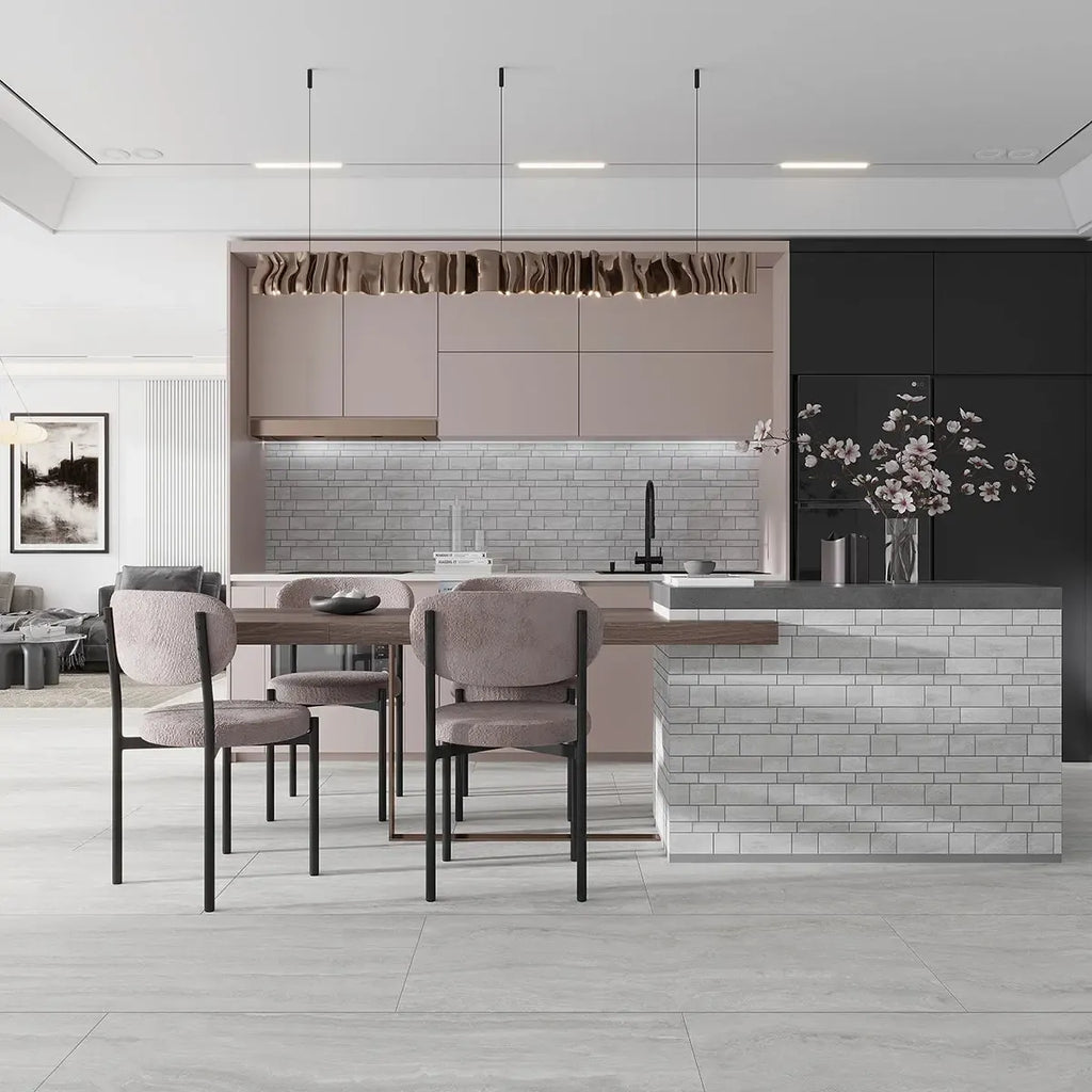Novato Grigio 24x48 Travertine Porcelain Tile | Tile Club