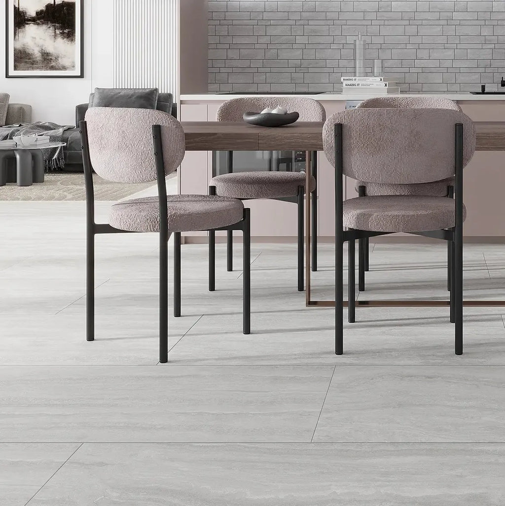 Novato Grigio 24x48 Travertine Porcelain Tile | Tile Club