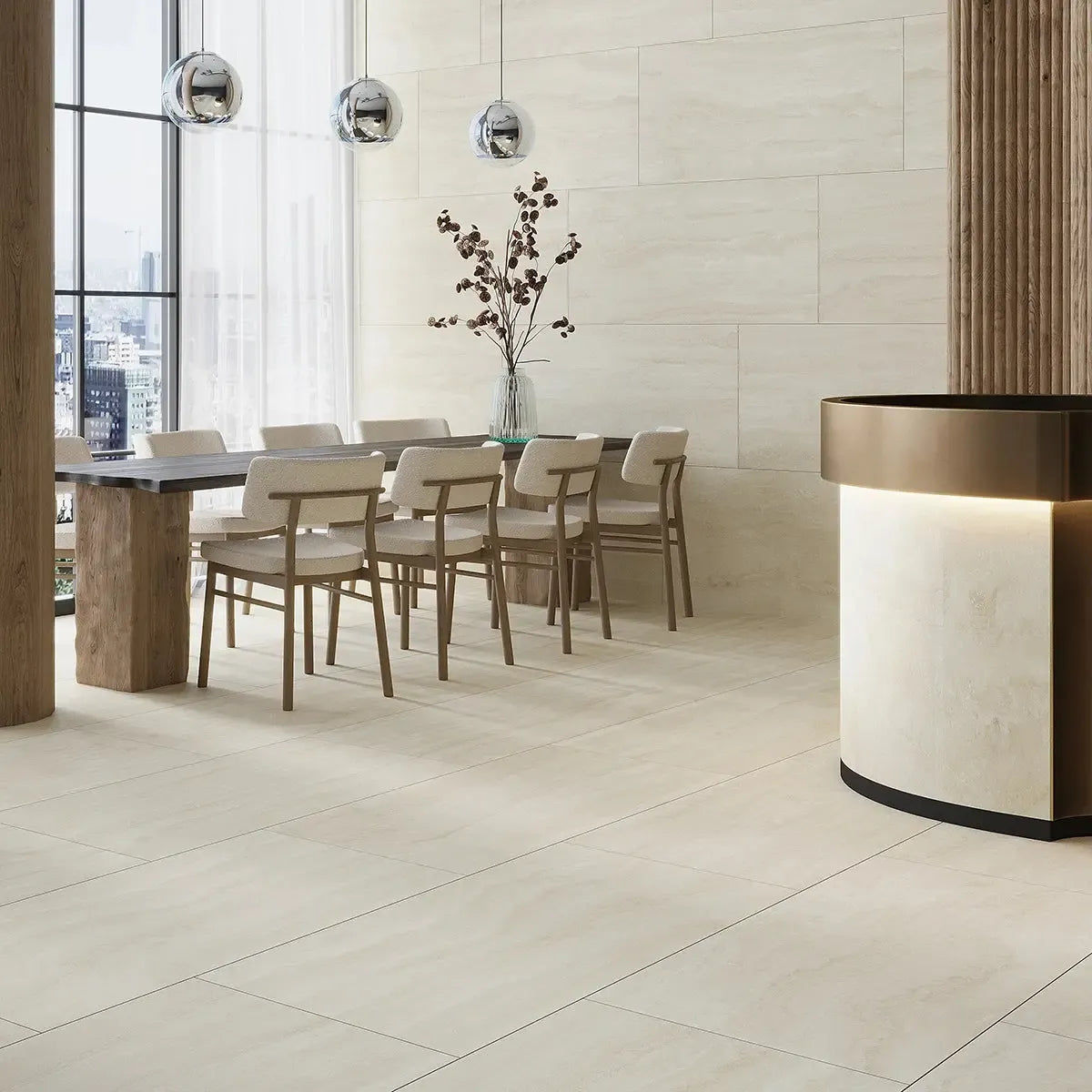 Novato Sabbia 24x48 Travertine Porcelain Tile | Tile Club