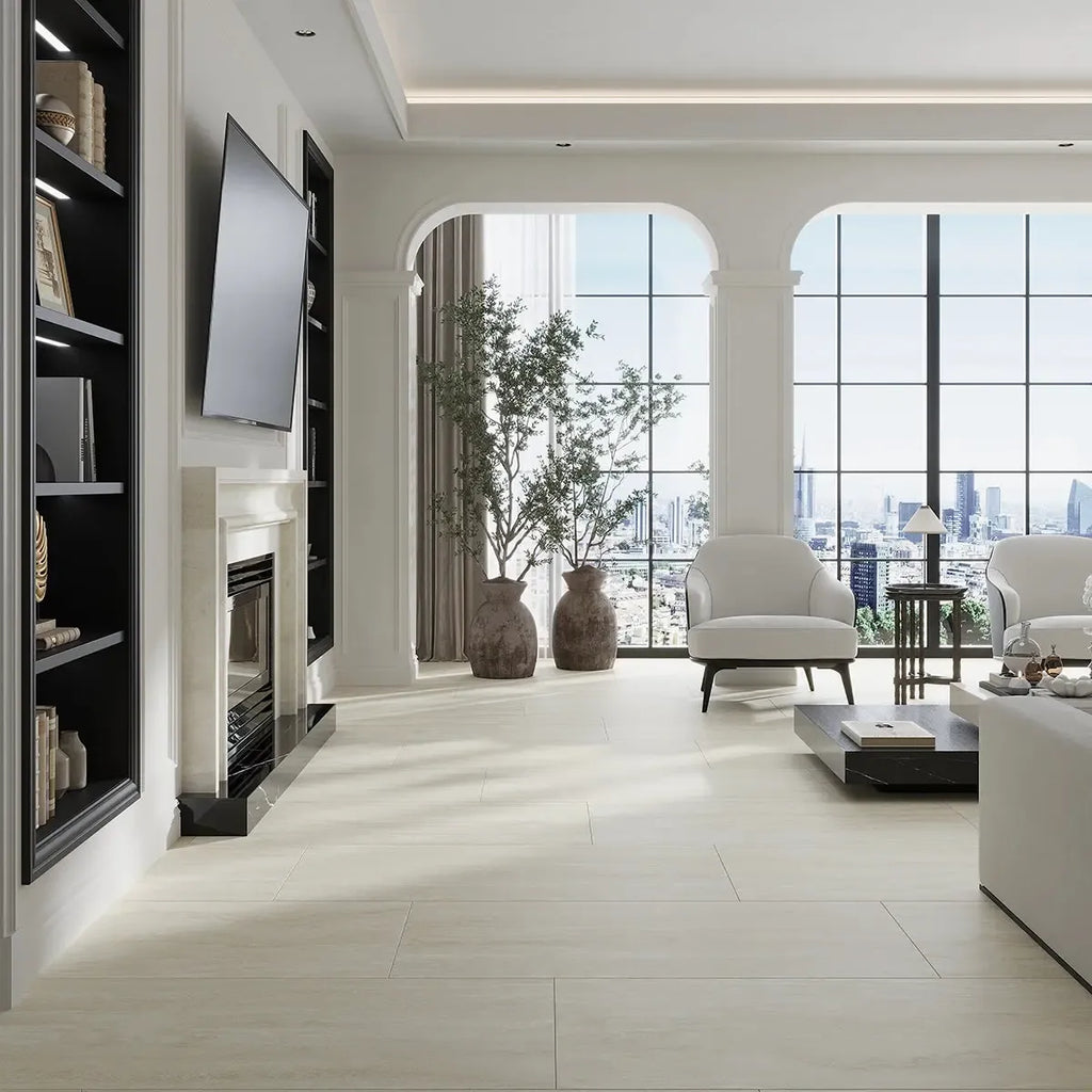 Novato Sabbia 24x48 Travertine Porcelain Tile | Tile Club