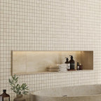 Novato Sabbia Porcelain Travertine Tile Mosaic 12x12 | Tile Club