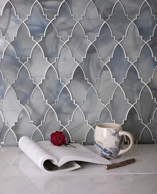 Sea Mosaic Tile Backsplash