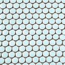 Light Blue Buttons Porcelain Penny Round Tile | Tile Club