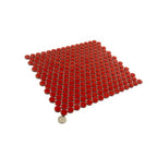 Red Buttons Porcelain Penny Round Tile | Tile Club