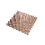 Metallic Bronze Buttons Porcelain Penny Round Tile | Tile Club