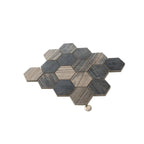 Gems Hex Fume Wood-Look Porcelain Mosaic | Tile Club
