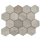 Gems Hex Blanco White Wood Look Tile | Tile Club