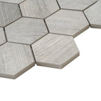 Gems Hex Blanco White Wood Look Tile | Tile Club