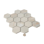 Painted Wood Hex White | Tile Club