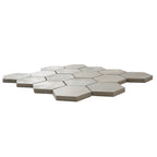 Painted Wood Hex White | Tile Club