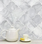 Sea Glass Cloud Grey Mosaic Tile