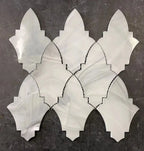 Sea Glass Louvre Platinum White Mosaic Tile | Tile Club