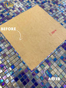 Oceanic Blue Mixed Squares Glass Tile | Tile Club