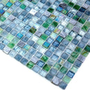 Opal Shimmer Mixed Squares Glass Tile | Tile Club