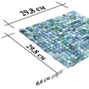 Opal Shimmer Mixed Squares Glass Tile | Tile Club
