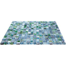 Opal Shimmer Mixed Squares Glass Tile | Tile Club