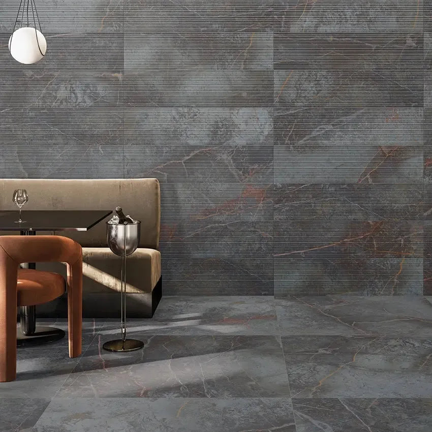 Orenda Dusk Textured 12x48 Large-Format Porcelain Tile | Tile Club