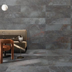 Orenda Dusk Textured 12x48 Large-Format Porcelain Tile | Tile Club