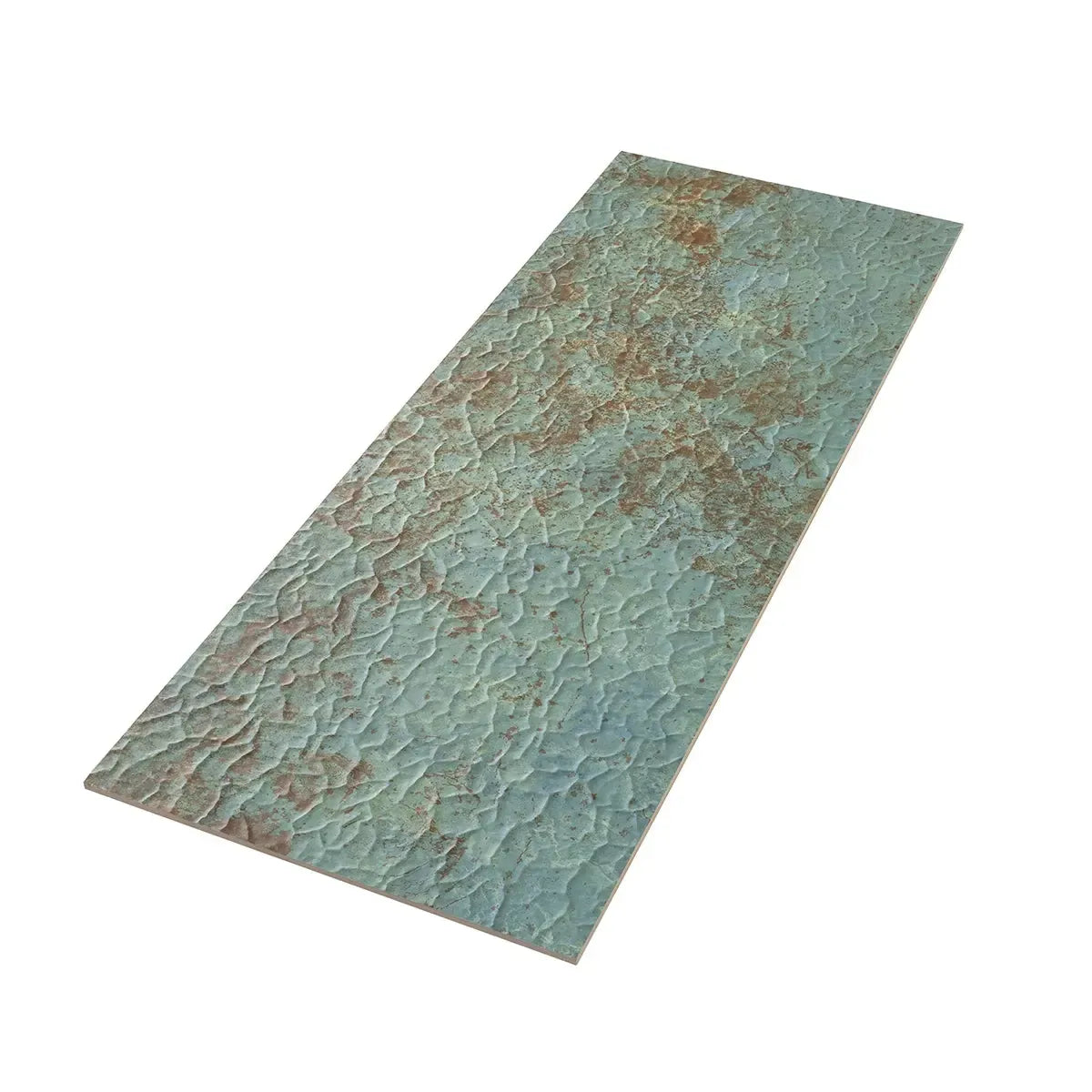 Zinc Green Crackle Ceramic Wall Tile 18" x 48" | Tile Club