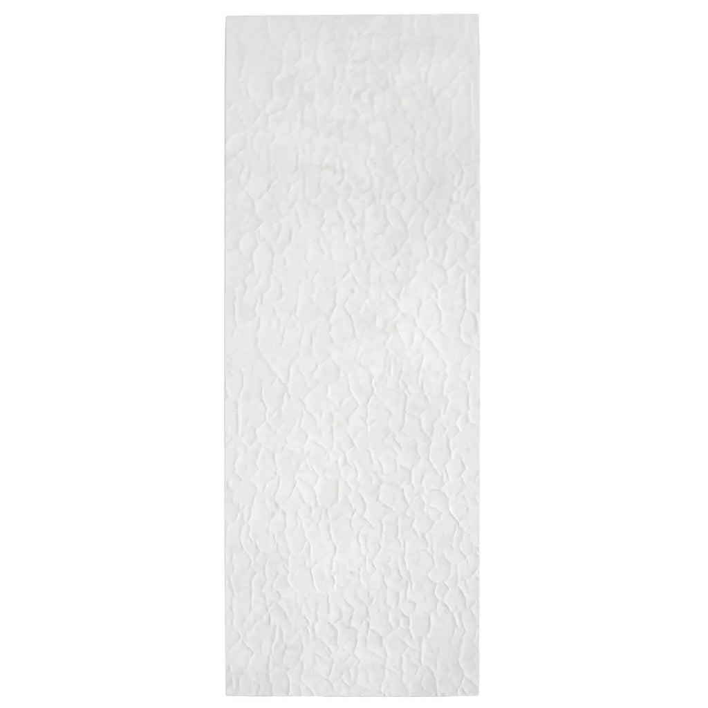 Zinc White Crackle Ceramic Wall Tile 18" x 48" | Tile Club