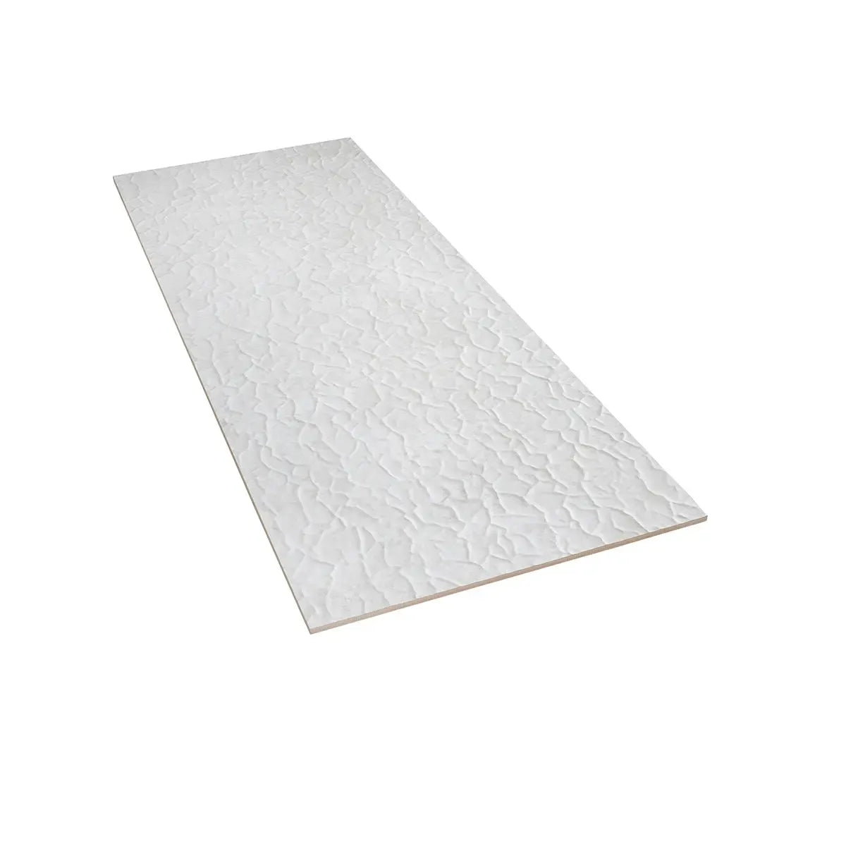 Zinc White Crackle Ceramic Wall Tile 18" x 48" | Tile Club