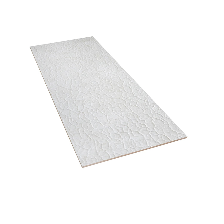 Zinc White Crackle Ceramic Wall Tile 18" x 48" | Tile Club